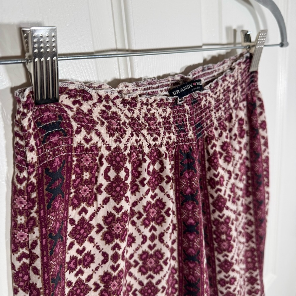 Brandy Melville Boho High Waisted Lightweight Wide Leg Pants - One Size - Picture 3 of 6